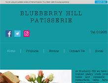 Tablet Screenshot of blueberryhillpatisserie.co.uk